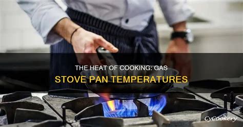how hot does a gas stove pan get